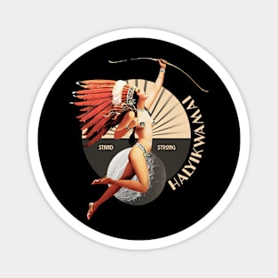 HALYIKWAMAI 1920's Art Deco Indian Moon Pin Up Girl Retro Stand Strong Magnet